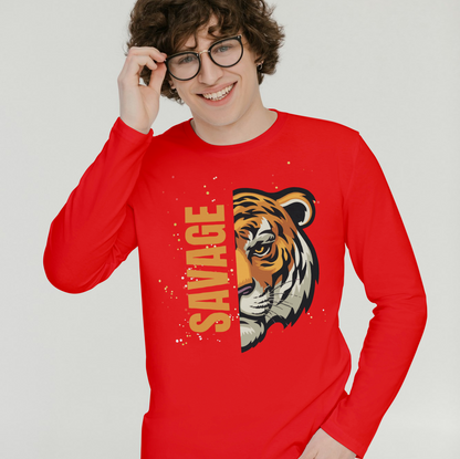Men's Printed Full Sleeves T-Shirt TTF-202 - Stylish and Comfortable Design - The Trendy Fashions