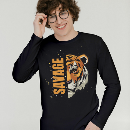 Men's Printed Full Sleeves T-Shirt TTF-202 - Stylish and Comfortable Design - The Trendy Fashions