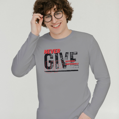 Men Cotton Full Sleeves T-Shirt TTF-209 - The Trendy Fashions
