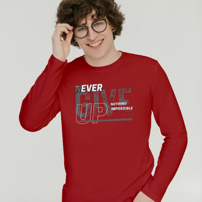 Men Cotton Full Sleeves T-Shirt TTF-209 - The Trendy Fashions