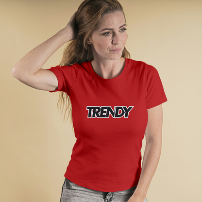 Women Cotton T-Shirt TTF-114 - The Trendy Fashions