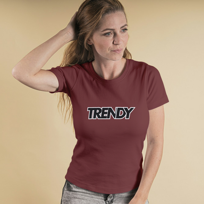 Women Cotton T-Shirt TTF-114 - The Trendy Fashions