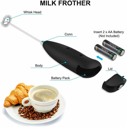 Electric Milk Frother Drink Foamer Whisk Mixer Stirrer Coffee Eggbeater Kitchen