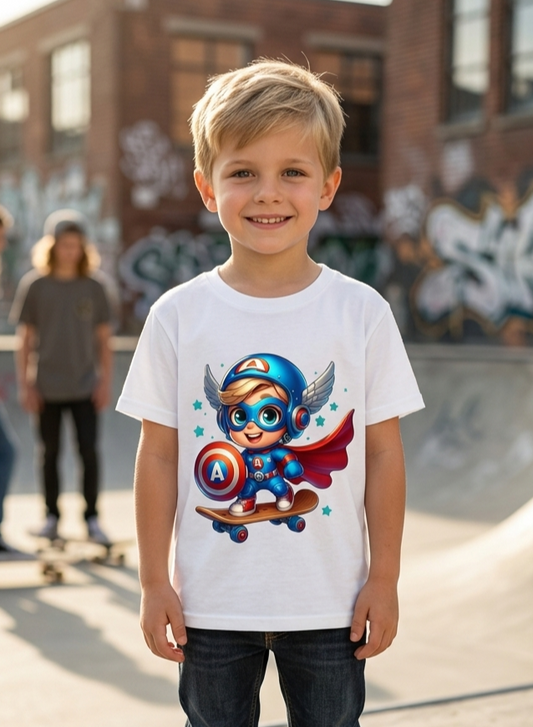 Captain Squad Kid Cotton T-Shirt Half Sleeves TTF-1010