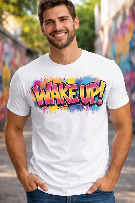 Wake Up Men Cotton T-Shirt Half Sleeves TTF-519