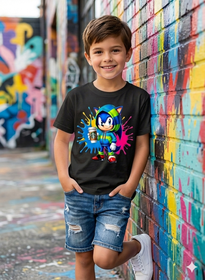 Sonic Kid Cotton T-Shirt Half Sleeves TTF-1015