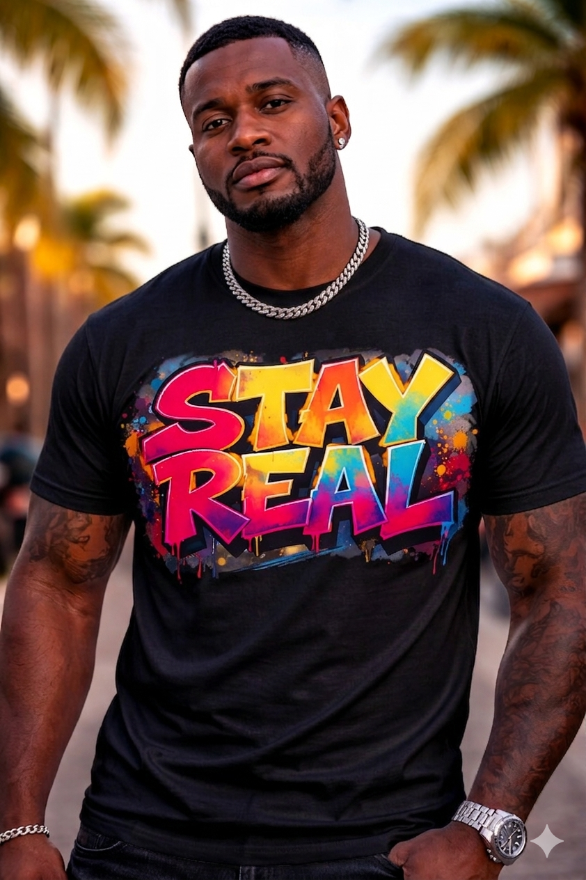 Stay Real Men Cotton Half Sleeves T-Shirt TTF-504 - The Trendy Fashions