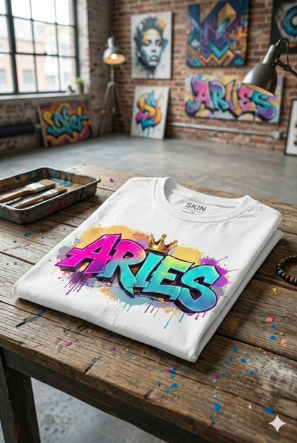 Aries Men Cotton T-Shirt Half Sleeves TTF-527