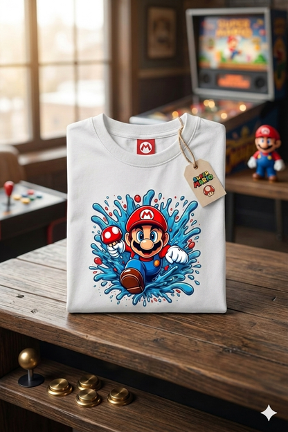 Mario Kid Cotton T-Shirt Half Sleeves TTF-1002