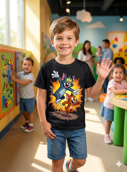 Tom & Jerry Kid Cotton T-Shirt Half Sleeves TTF-1001