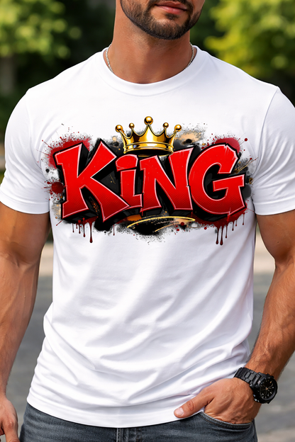 King Men Cotton Half Sleeves T-Shirt TTF-507 - The Trendy Fashions