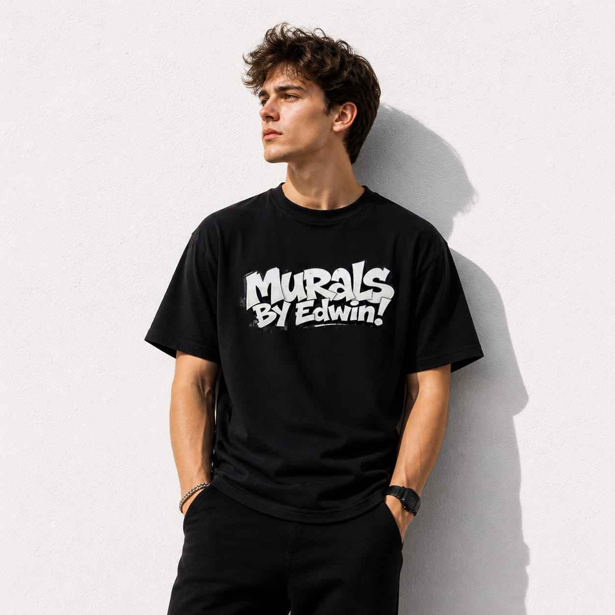 Murals Men Cotton Half Sleeves T-Shirt TTF-514 - The Trendy Fashions