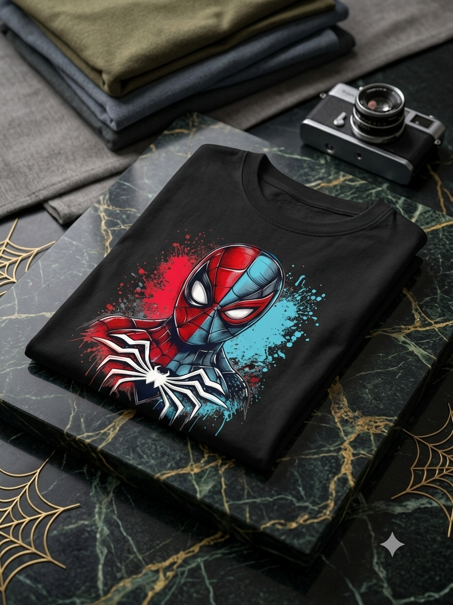 Spider-Man Kid Cotton T-Shirt Half Sleeves TTF-1009