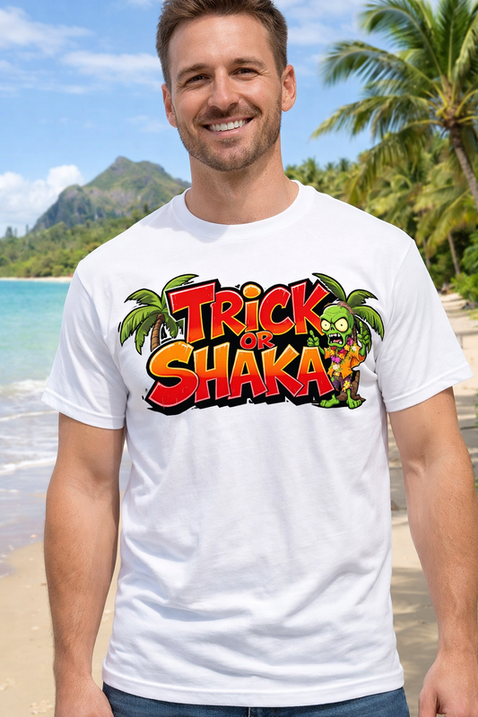 Trick or Shaka Men Cotton T-Shirt Half Sleeves TTF-532