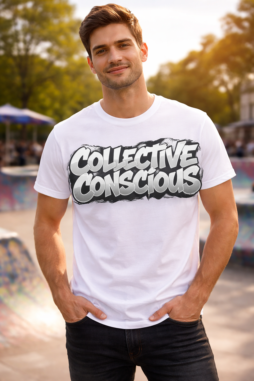 Collective Conseious Men Cotton Half Sleeves T-Shirt TTF-509 - The Trendy Fashions