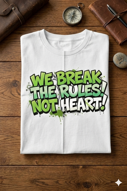 We Break the Rules! Men Cotton Half Sleeves T-Shirt TTF-508 - The Trendy Fashions