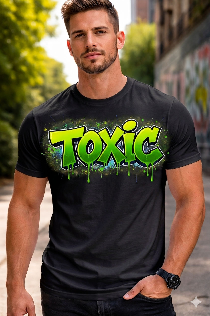 Toxic Men Cotton T-Shirt Half Sleeves TTF-515