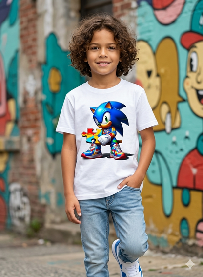 Sonic Kid Cotton T-Shirt Half Sleeves TTF-1006