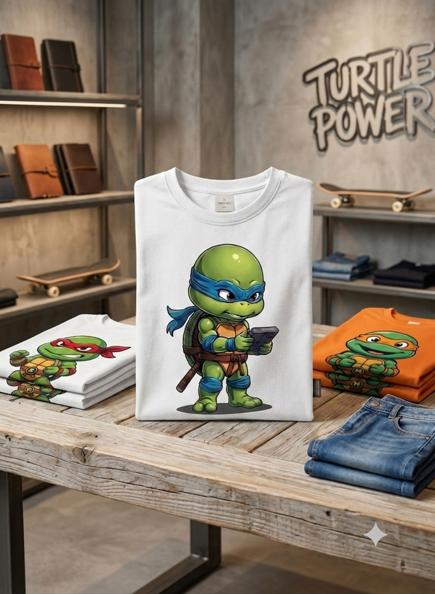 Ninja Turtle Kid Cotton T-Shirt Half Sleeves TTF-1013