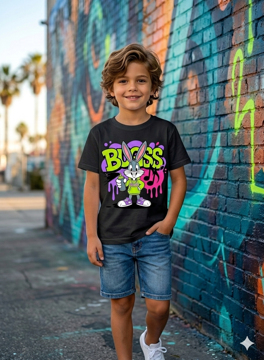 Bugss Kid Cotton T-Shirt Half Sleeves TTF-1018