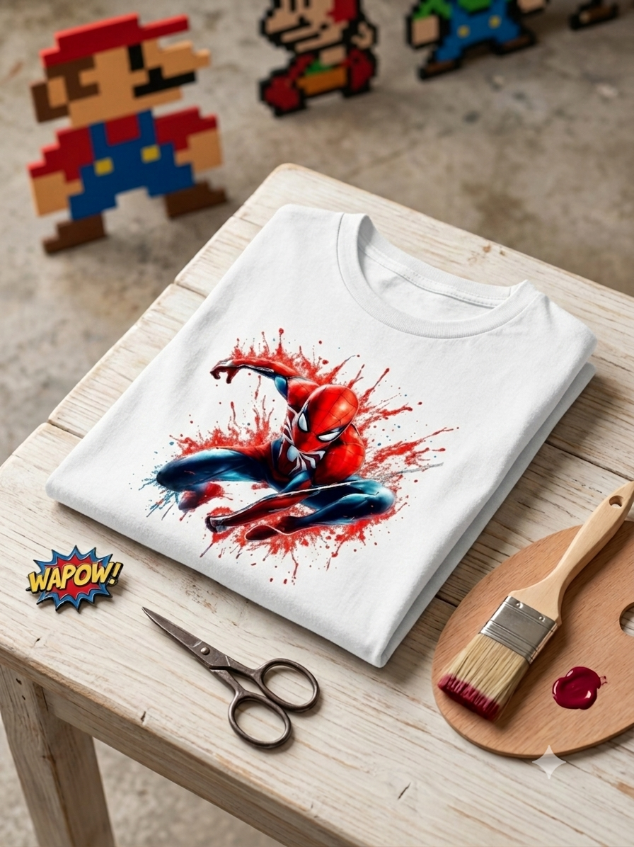 Spider-Man Kid Cotton T-Shirt Half Sleeves TTF-1005