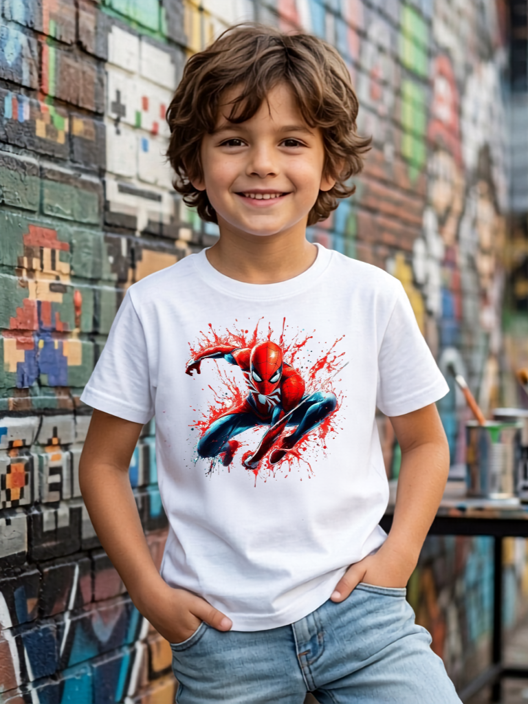 Spider-Man Kid Cotton T-Shirt Half Sleeves TTF-1005
