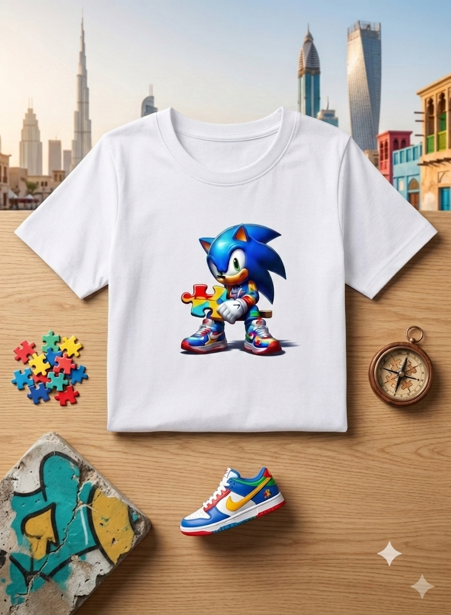 Sonic Kid Cotton T-Shirt Half Sleeves TTF-1006
