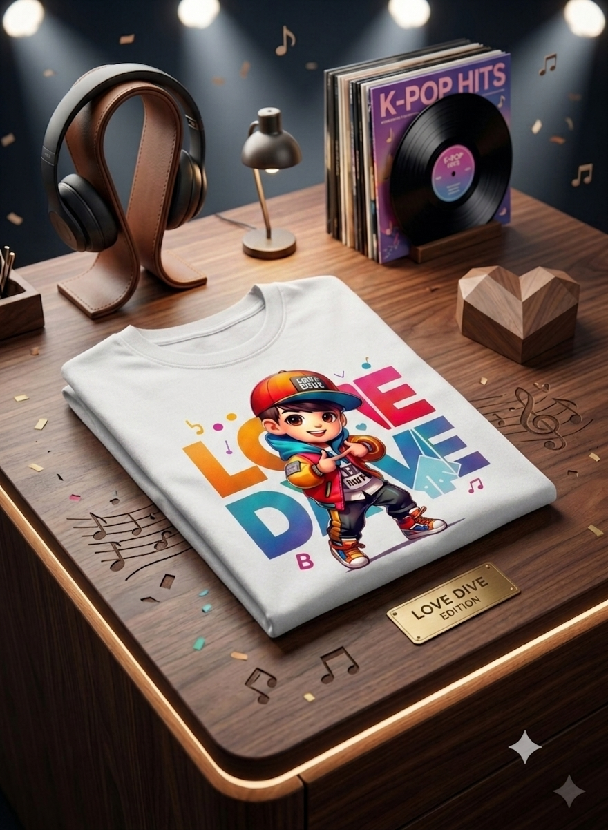 Love Dive Kid Cotton T-Shirt Half Sleeves TTF-1008