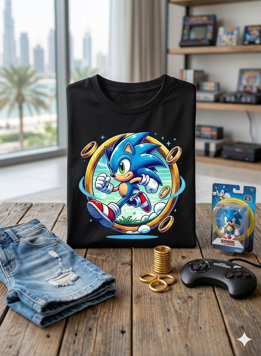 Sonic Kid Cotton T-Shirt Half Sleeves TTF-1017