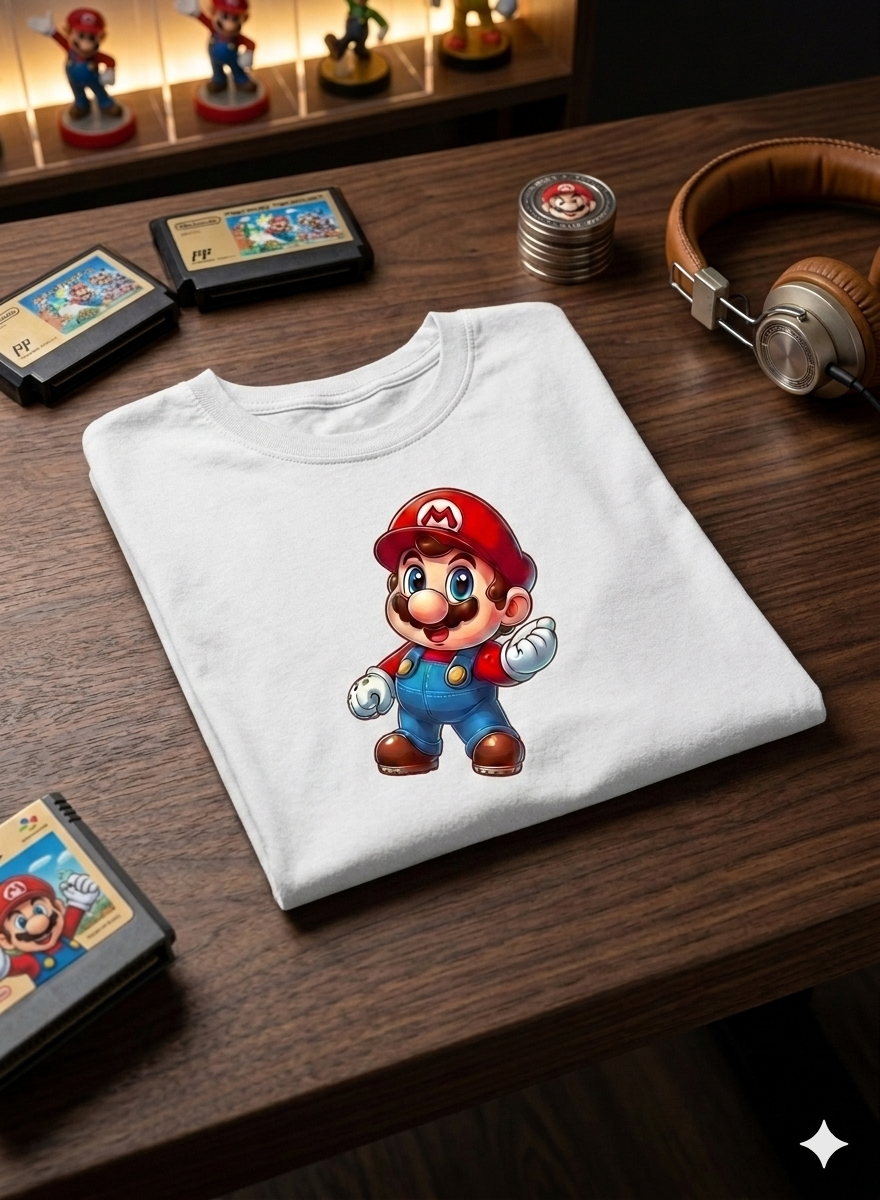Mario Kid Cotton T-Shirt Half Sleeves TTF-1016