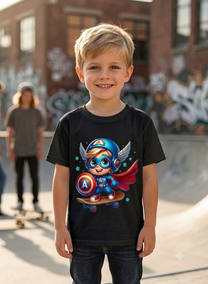 Captain Squad Kid Cotton T-Shirt Half Sleeves TTF-1010