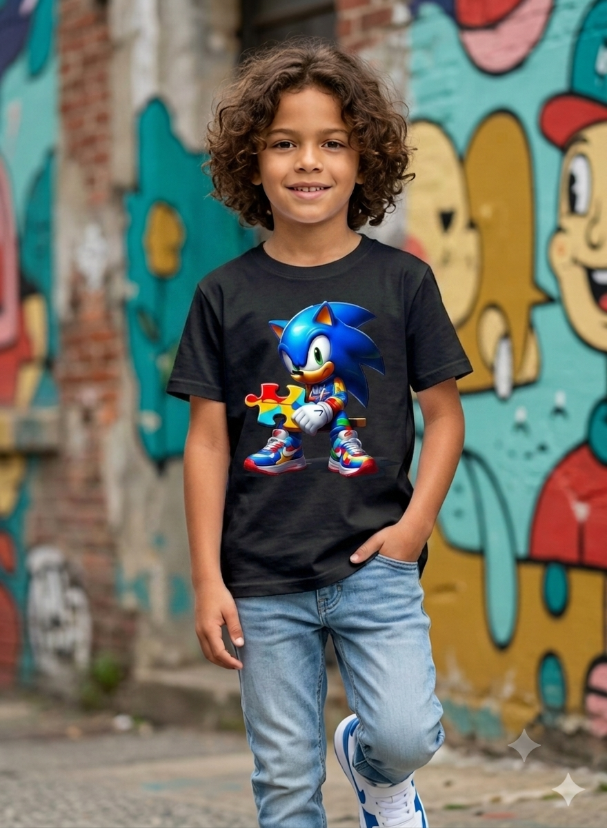 Sonic Kid Cotton T-Shirt Half Sleeves TTF-1006
