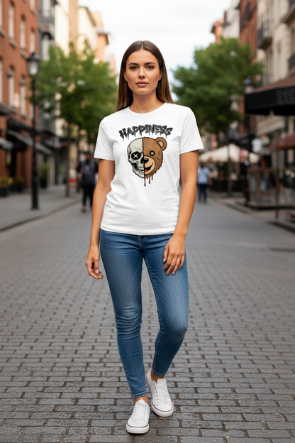 Happiness Female premium Cotton T-Shirt Half Sleeves TTF-602
