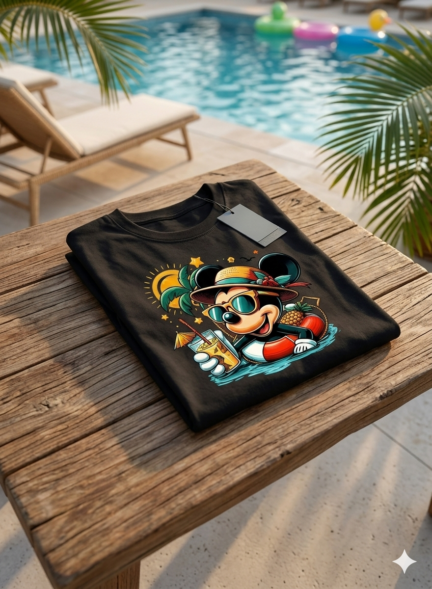 Mickey Mouse  Kid Cotton T-Shirt Half Sleeves TTF-1022