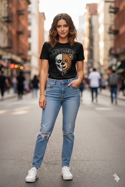 Happiness Female premium Cotton T-Shirt Half Sleeves TTF-602