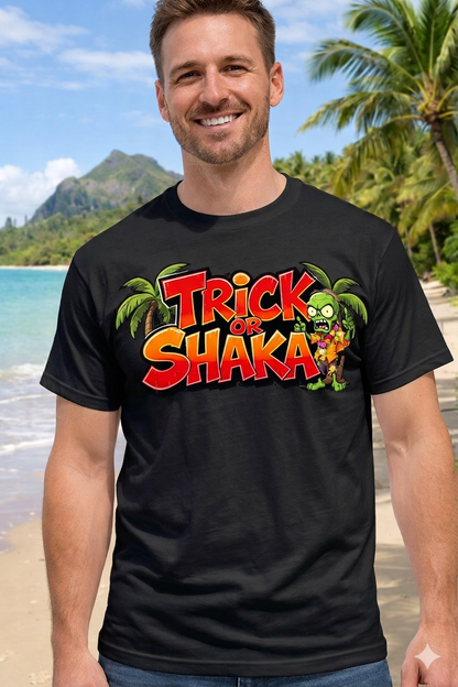 Trick or Shaka Men Cotton T-Shirt Half Sleeves TTF-532