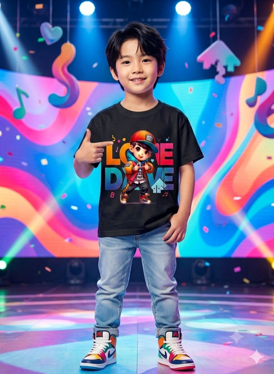 Love Dive Kid Cotton T-Shirt Half Sleeves TTF-1008