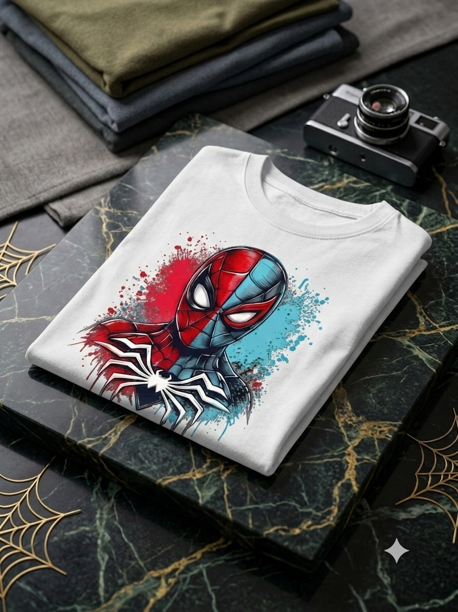 Spider-Man Kid Cotton T-Shirt Half Sleeves TTF-1009