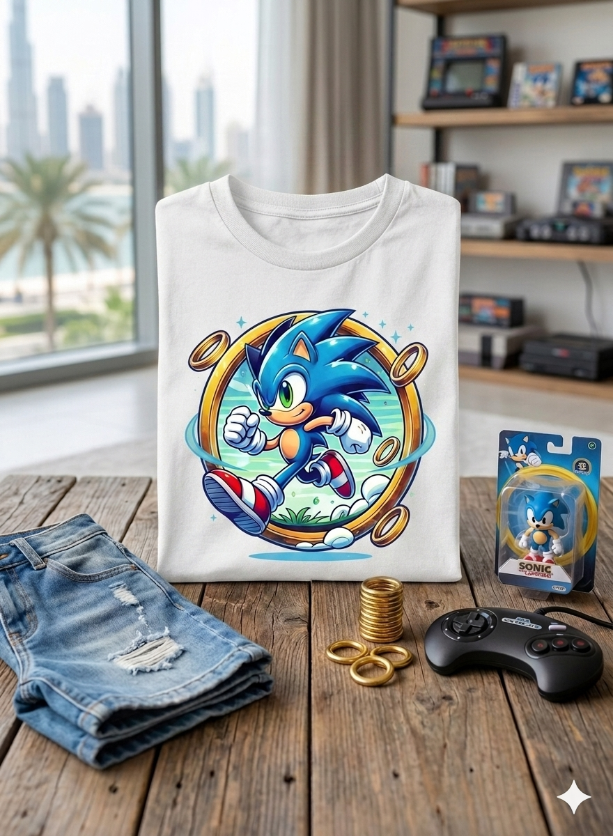Sonic Kid Cotton T-Shirt Half Sleeves TTF-1017