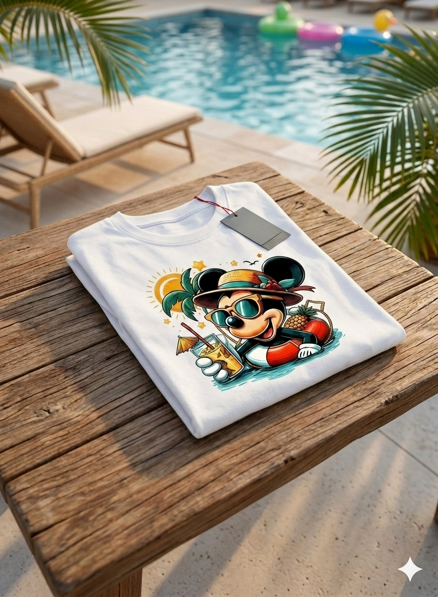 Mickey Mouse  Kid Cotton T-Shirt Half Sleeves TTF-1022