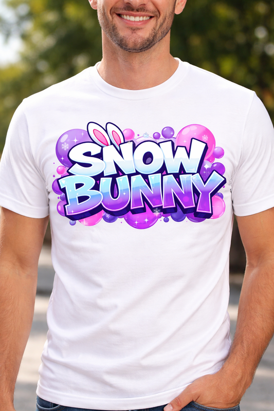 Snow Bunny Men Cotton T-Shirt Half Sleeves TTF-533