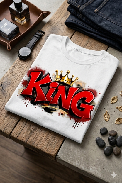 King Men Cotton Half Sleeves T-Shirt TTF-507 - The Trendy Fashions