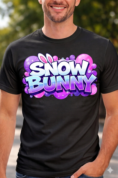 Snow Bunny Men Cotton T-Shirt Half Sleeves TTF-533