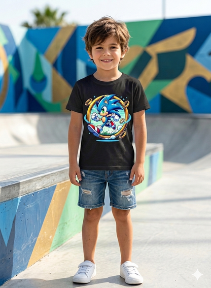 Sonic Kid Cotton T-Shirt Half Sleeves TTF-1017