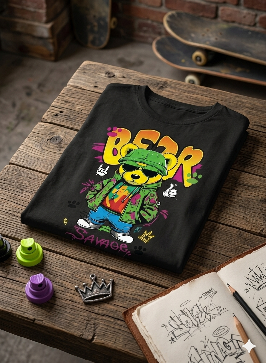 Bear Kid Cotton T-Shirt Half Sleeves TTF-1021